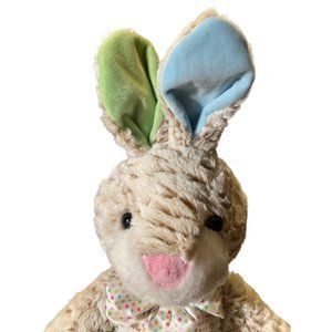 Goffa Rabbit Bunny Long Ears Blue Green Easter Plush Stuffed Animal Toy